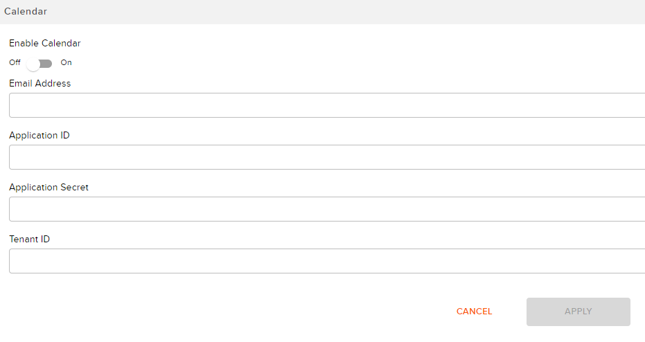 The Welcome Tab's Calendar options section.